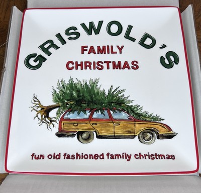 Pottery Barn National Lampoon's Vacation Cookie Platter Plate New Partial Box-image