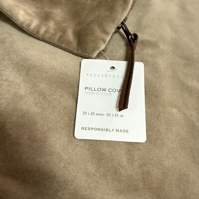 POTTERY BARN EVERYWHERE VELVET PILLOW COVER, 20