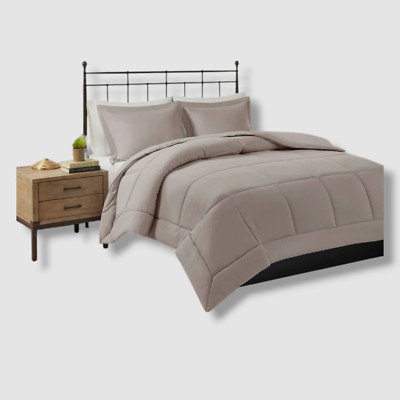 Madison Park Beige Belford Down Alternative Comforter Set King/Cal King-image