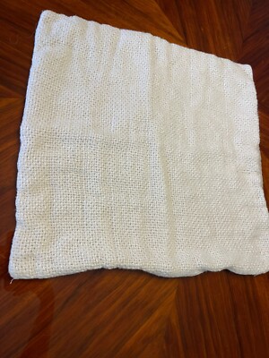 Pottery Barn SLUB COTTON Woven Textured Pillow Cover FLAX 20x20-image