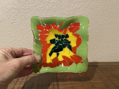 Studio Fused Glass Trinket Dish *Stunning*-image