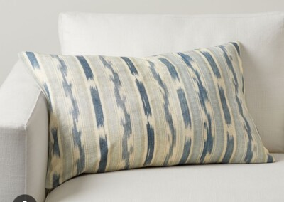 Pottery Barn Pillow Cover House De Coussin Valor Lumber 16 X 26 Inch Blue White-image