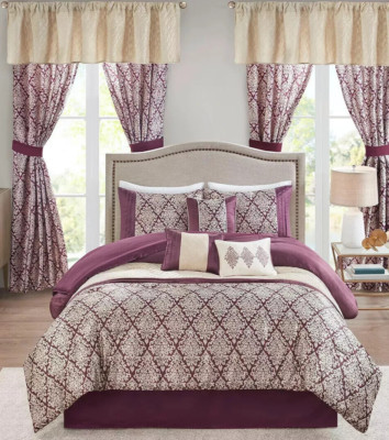 Brand new Madison Park 7-piece Queen comforter set-image