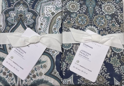 Pottery Barn Standard Jordana Paisley 2-Shams 26