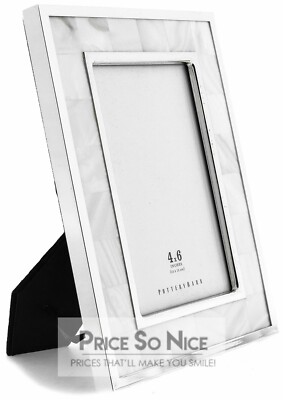 Pottery Barn Mother of Pearl Frame - 4x6 - MSRP $59 - NEW-image