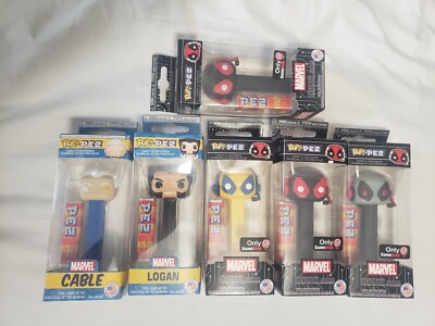 Funko Pez Mixed Bundle: Marvel Deadpool/ Cable/ Logan (lot of 6)-image