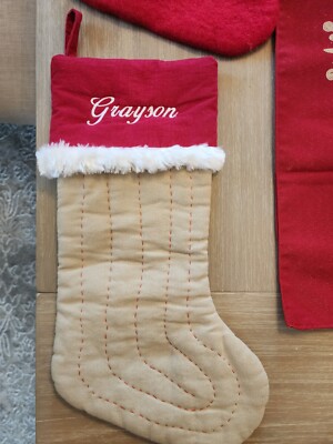 pottery barn stocking kids personalized GRAYSON-image