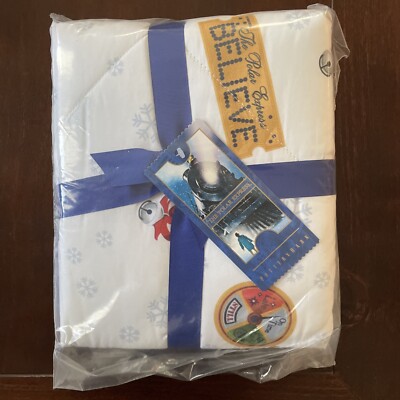 Pottery Barn The Polar Express Sham Euro Multi 26in Square Train Bell Believe-image