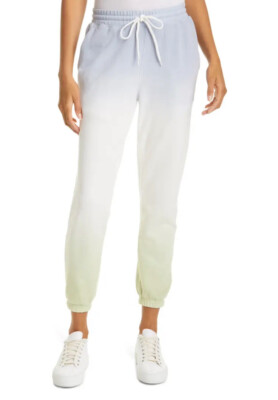 New Rails Kingston Dip Dye Jogger Sweatpants Size Large (Blue Mint Dip Dye)-image