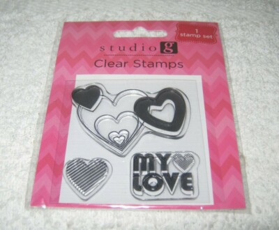 Studio g- Clear Stamps - Stamp Set of 3 - 