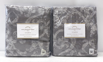 2 NEW Pottery Barn Aven Jacquard 50 x 96