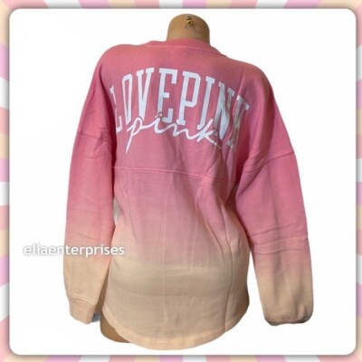 Victoria's Secret Pink Ombre Dip Dye Varsity Crew Tunic - XL *NWT-image