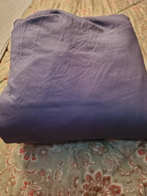 NWOT Pottery Barn Cali or King NAVY Blue Soft Organic Cotton Duvet Cover 108x92-image