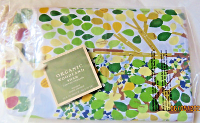 (1) Pottery Barn Woodland Trees Paint by Number Standard Sham-image