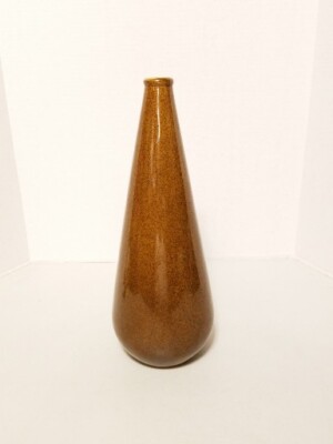 MCM Brown Speckled Art Studio Stoneware Vase 17
