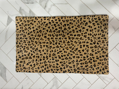 NWT Pottery Barn Cheetah Print HIde Pillow Cover 16