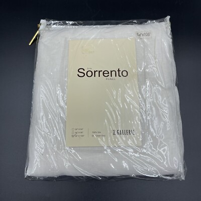 PAIR Pottery Barn SORRENTO Panels Ivory Linen 54x108 Tie Top Multiple Available-image