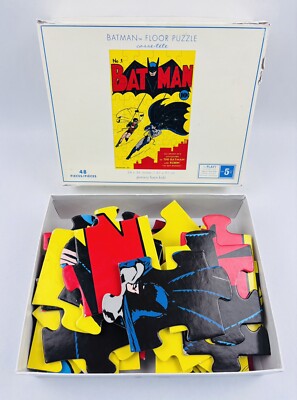 2010 Pottery Barn Kids 24”x36” Batman Floor Puzzle (48 pcs)-image