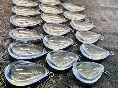 20 Pottery Barn Clarissa Chandelier LARGE teardrop Crystal Replacement 3” NEW-image