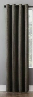 Sun Zero- Gavlin Crosshatch Jacquard Extreme Grommet Top Curtain Panel 52x95