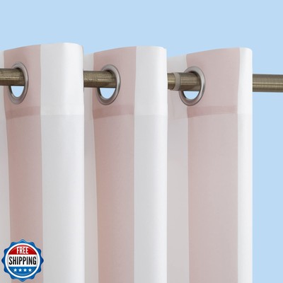 Sun Zero Valencia Cabana Stripe Indoor/Outdoor UV Protectant Energy Efficient-image