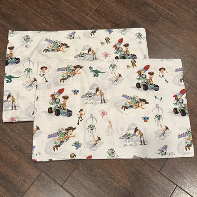 Pottery Barn Kids Toy Story Pillowcase Standard Organic Cotton Disney, Set Of 2-image