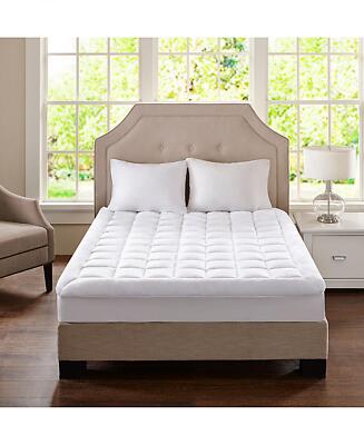 madison Park Cloud Soft Plush Waterproof Mattress Pad 72518960018 White Cal King-image