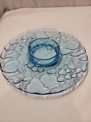 Libbey Blue Orchard Fruit Embossed 13