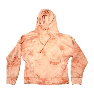 Womens Pink Tie-dye Ecofriendly Hoodie Large - Dip-image