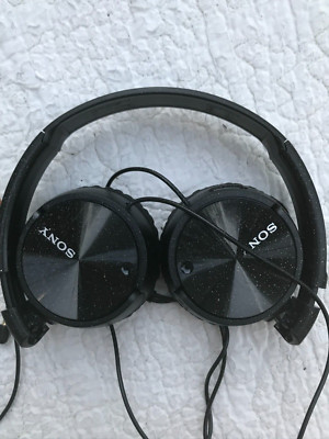 Sony MDR-ZX110NC Noise Cancelling Headband Headphones - Black Tested and Works-image