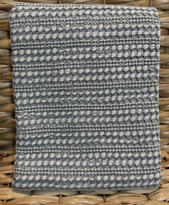 Pottery Barn Honeycomb Cotton EURO Sham~GRAY- NEW-image