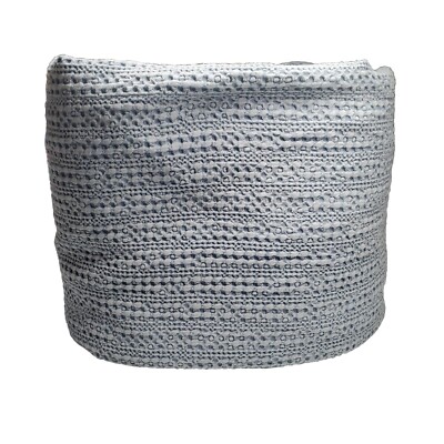 Pottery Barn Honeycomb Cotton Duvet Cover Light Chambray Full/Queen Spot-image