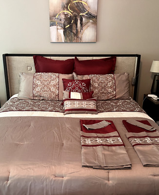 Madison Park Essentials Jelena 19Pc Room in Bag Sz King No Sheets or Pillowcases-image