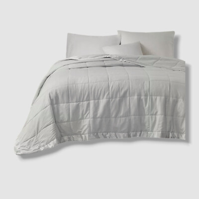 Madison Park Gray Oversized Down Alternative Blanket-image