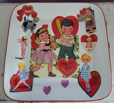 Vintage Rosanna Studios Valentine Plate Platter Serving Dish 11”-image