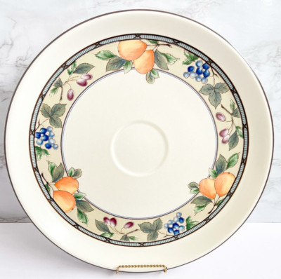 Mikasa Garden Harvest Stoneware Chip & Dip Large Plate | Plate Only-image
