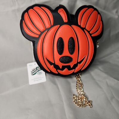 NEW 2024 SKINNY DIP MICKEY HALLOWEEN PUMPKIN PURSE crossbody-image