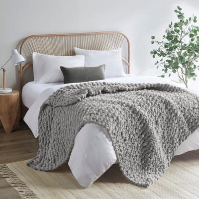 Madison Park Chunky-Knit Chenille Throw 50