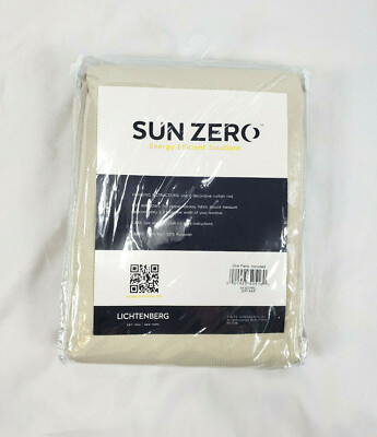 Sun Zero Pearl Saxon Grommet-Top Curtain Panel, 54