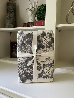 Pottery Barn Thea Print FULL/QUEEN Duvet Cover Gray Multi NWOT OPEN BOX-image