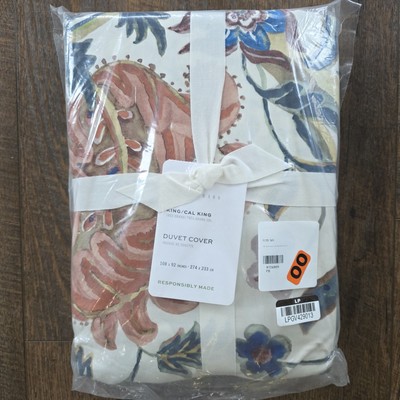 Pottery Barn Eleanor Palempore Duvet Cover KING New-image