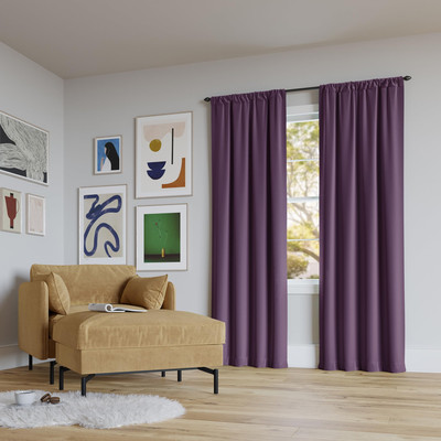 Rianna Theater Extreme 100% Blackout Rod Pocket Curtain Panel, 40
