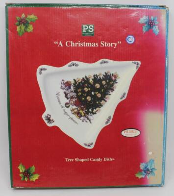 Portmeirion Studio A Christmas Story Tree Shaped Candy Dish in Original Box-image