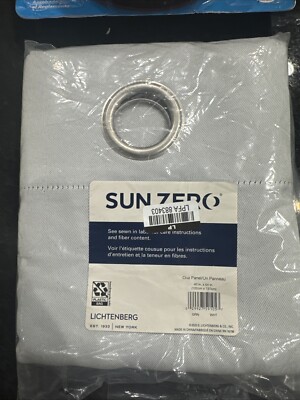 One Sun Zero Panel Grommet Curtain 40in x 84in Lichtenburg - NEW A-image