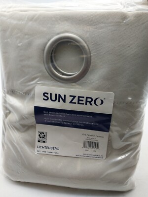 Sun Zero Panel Curtain Grommet Beige 40in x 95in-image