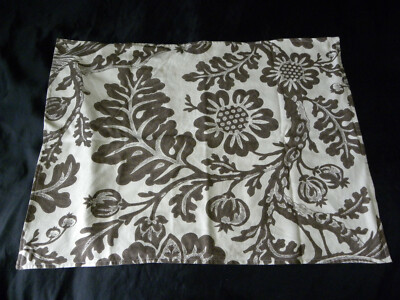 Pottery Barn Arista Palampore STD Pillow Sham Pair Espresso Floral Botanical-image