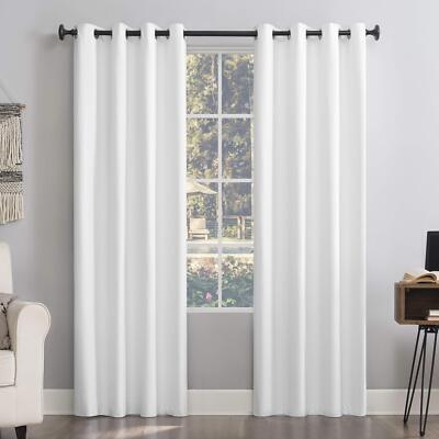 Sun Zero Columbia Thermal Insulated 100% Blackout Grommet Curtain Single Panel-image