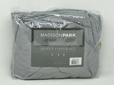 Madison Park Essentials Clay 2-Pc. Duvet Cover Set - TWIN - Grey-image