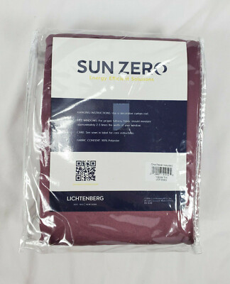 Sun Zero Emory Thistle 2-Pack Room-Darkening Rod-Pocket Curtain Panels, 108