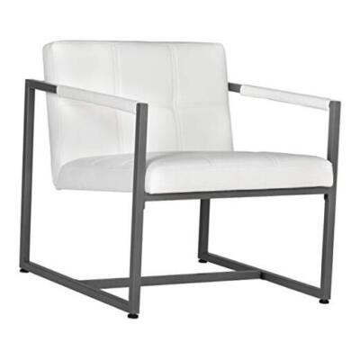 Studio Designs Home Modern Accent Chair Camber Mid-Century, Pewter Grey White-image